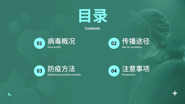 防疫抗疫高级实景精品主题PPT模板