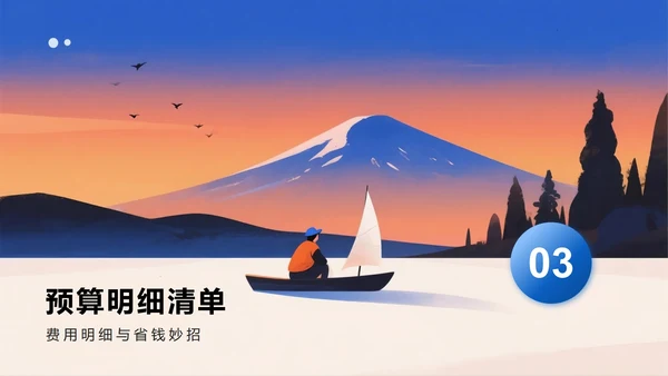 简约扁平渐变风旅游计划旅行攻略PPT模板