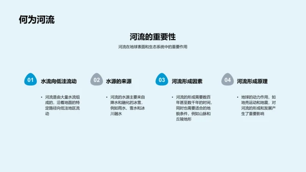 河流科学知识讲解PPT模板