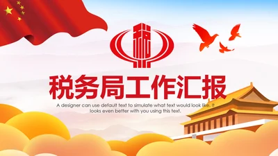 中国税务局国税局国家税务局总结会议PPT模板