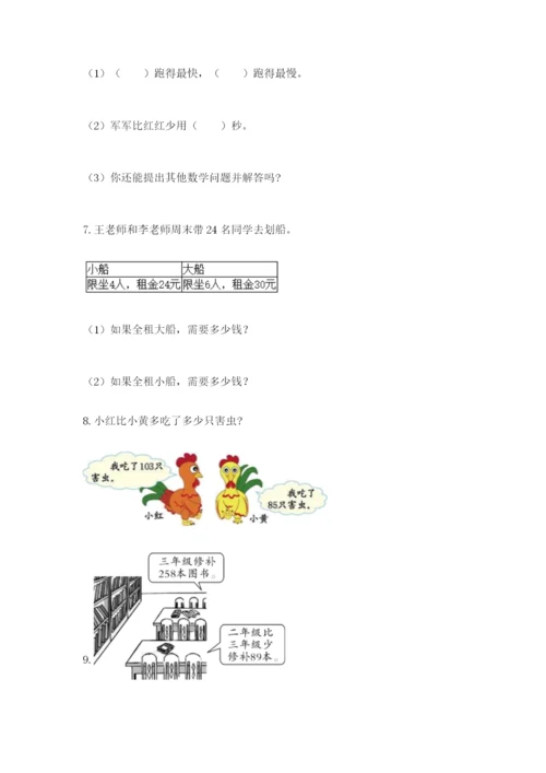 小学三年级数学应用题大全【综合题】.docx