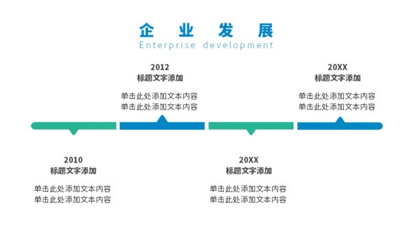 企业发展时间线通用PPT模板