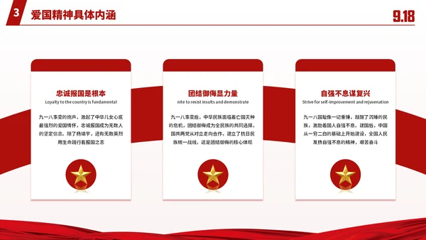 红色党政918事变勿忘国耻爱国主义主题班会PPT课件模板