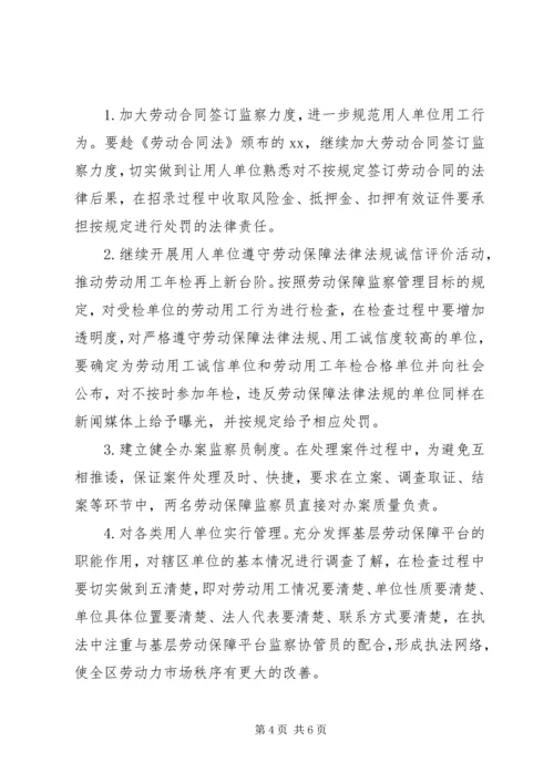 人社局劳动监察工作情况调研报告.docx