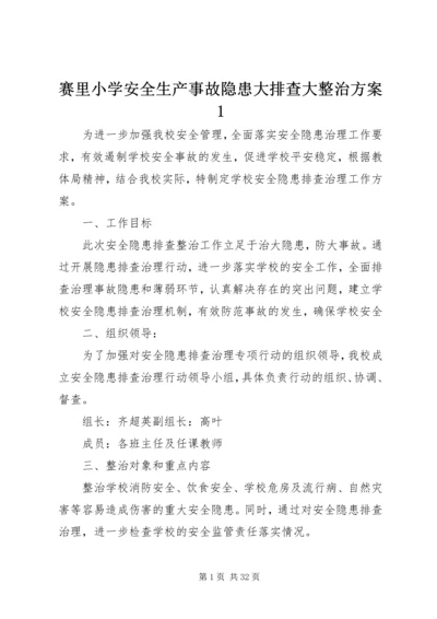 赛里小学安全生产事故隐患大排查大整治方案1.docx