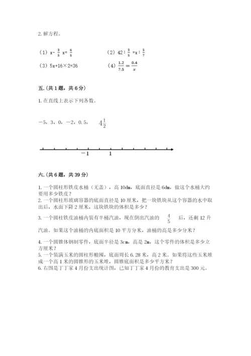 人教版小升初数学模拟试卷附答案（b卷）.docx