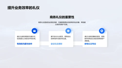 商务礼仪助业绩PPT模板