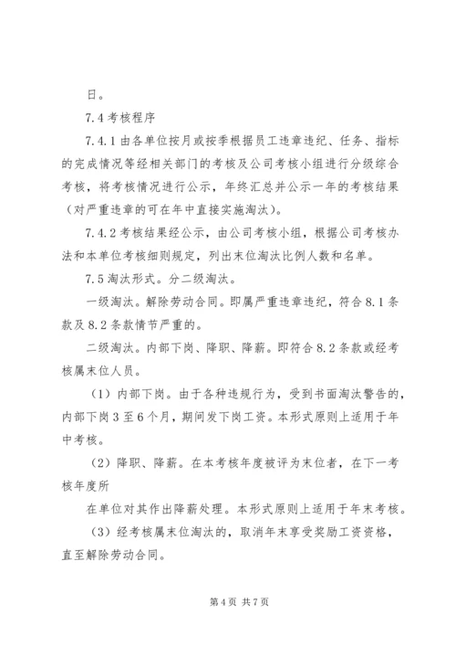 考核——末位淘汰制方案 (4).docx