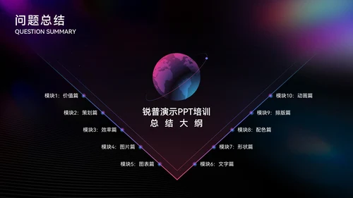 炫彩质感大气高端年终总结通用PPT模板