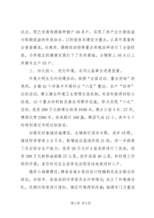 乡镇工作总结和计划.docx