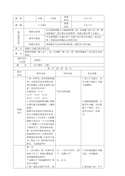 十几减8