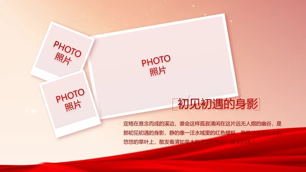 红色党支部党员大会年终工作总结PPT