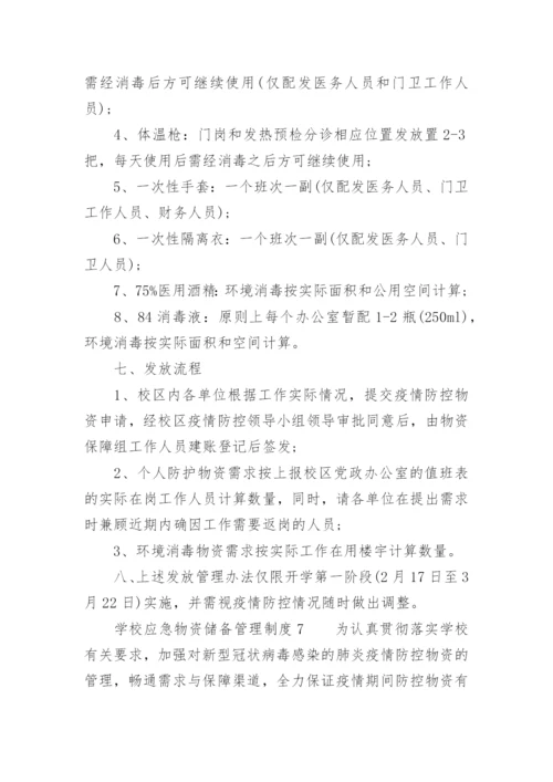 学校应急物资储备管理制度.docx