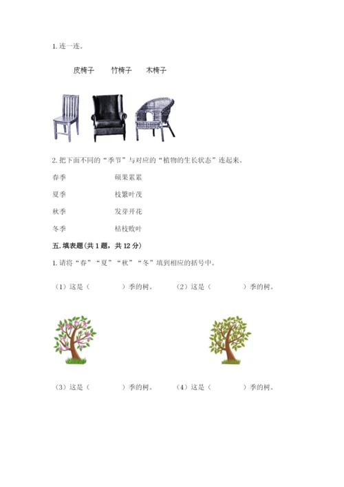教科版小学二年级上册科学期末测试卷及参考答案（典型题）.docx