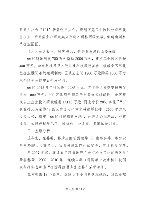 县政府率队赴XX县区XX县区科技考察报告.docx