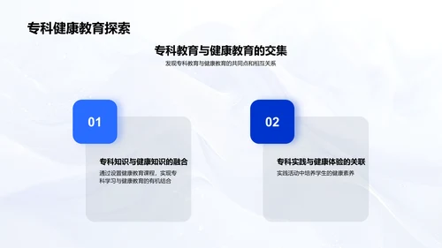 专科与健康教育融合PPT模板