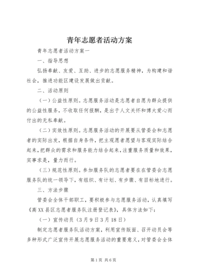 青年志愿者活动方案 (8).docx