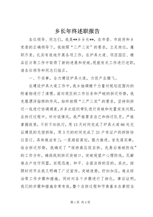 乡长年终述职报告.docx