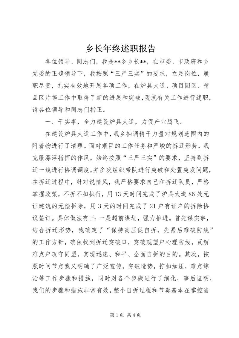 乡长年终述职报告.docx