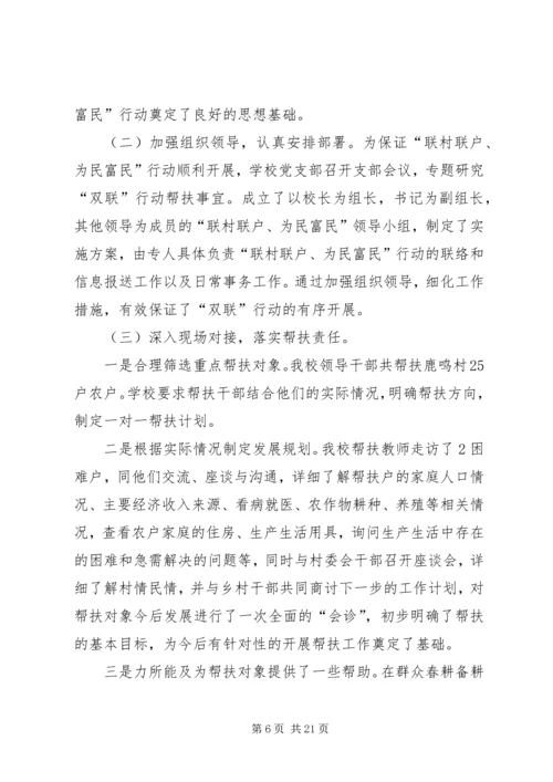 双联双民自查报告.docx