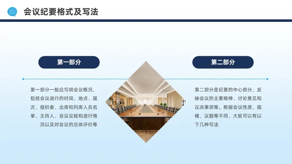 蓝色水彩简约商务公文写作培训PPT