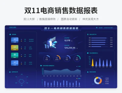 双十一电商销售数据报表