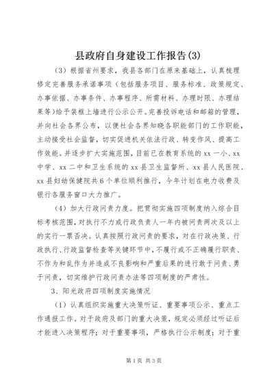 县政府自身建设工作报告(3).docx