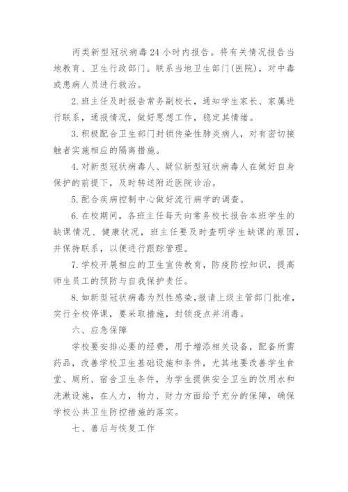 疫情防控管理制度及应急预案.docx