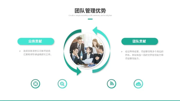 简约商务励志风岗位竞聘个人简历自我介绍ppt模板
