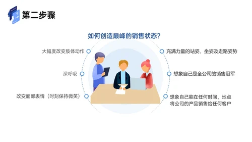 蓝色插画风商务简约工作汇报企业培训工作总结内容型ppt课件销售