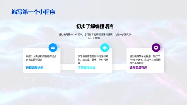 编程入门课程PPT模板