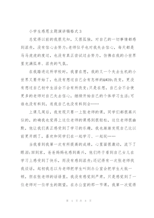 小学生感恩主题演讲稿格式5篇.docx