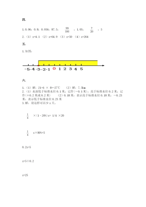 北师大版小升初数学模拟试卷带答案（突破训练）.docx