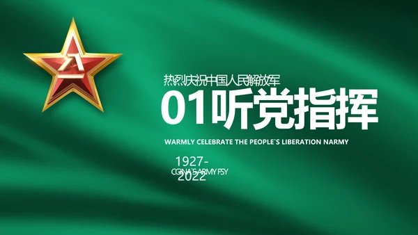 建军95周年八一建军节工作总结PPT