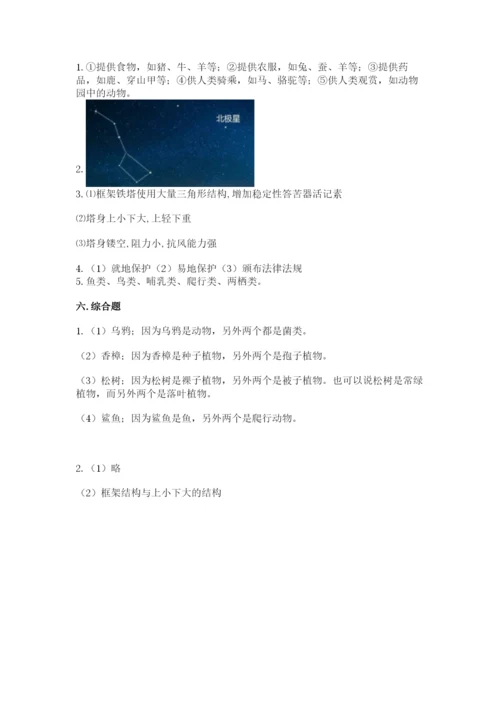 教科版六年级下册科学期末测试卷【重点】.docx