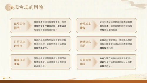 黄色中国风医疗健康产业投资论坛PPT