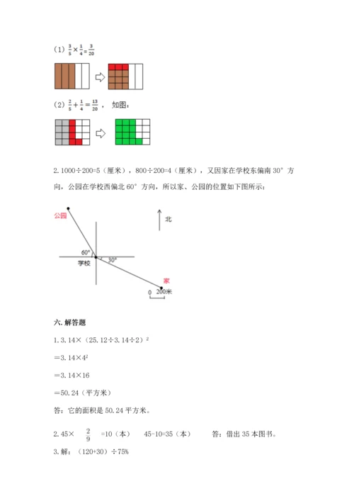 人教版六年级上册数学期末测试卷必考.docx