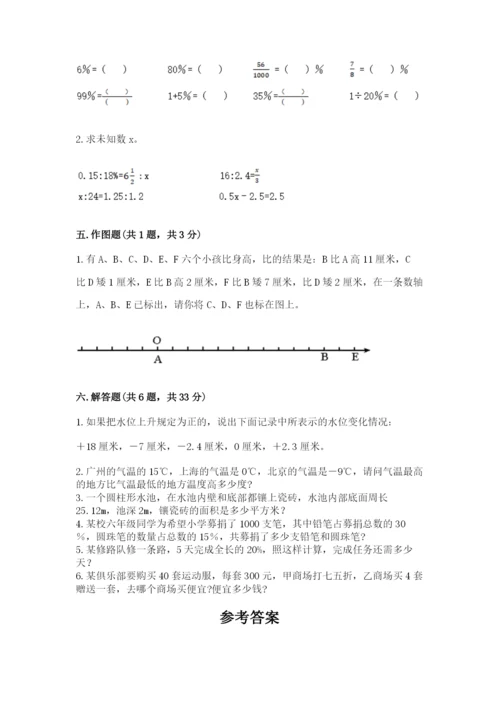 六年级下册数学期末测试卷精品【突破训练】.docx