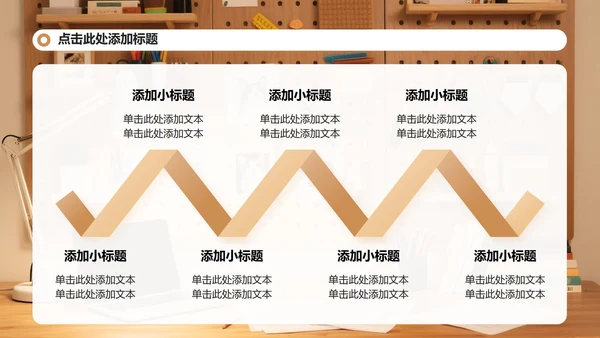 棕色简约风暑假生活学习汇报PPT模板