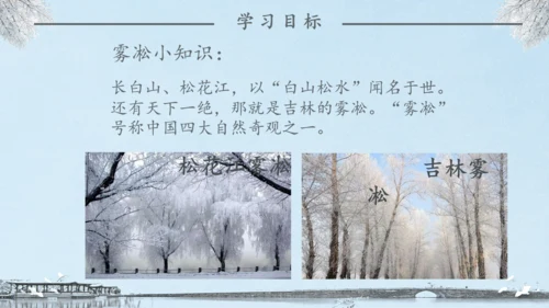 《雾凇》语文课件冬日美景通用PPT模板