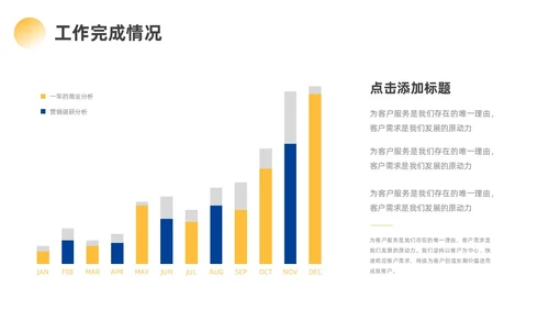 蓝色黄色励志风实拍攀登销售工作总结
