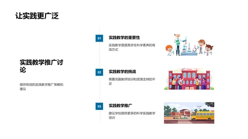 科学实践教学探索PPT模板