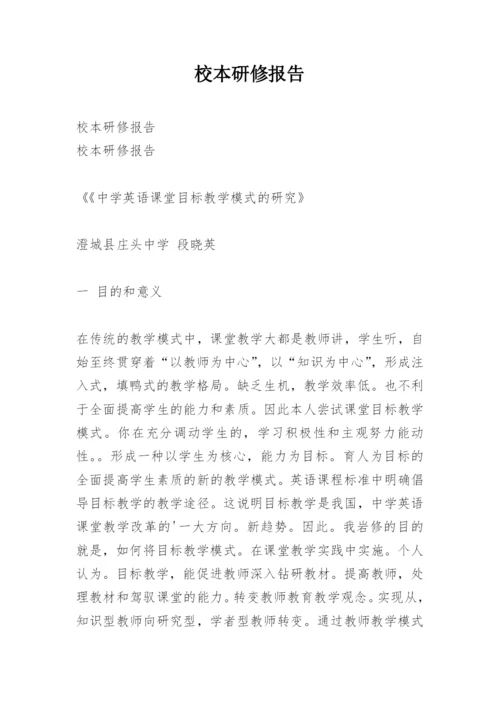 校本研修报告.docx