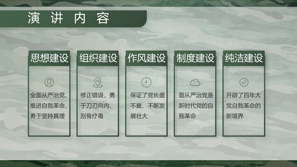 迷彩风八一部队特种兵训练动态PPT模板