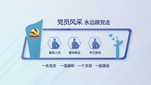 蓝色党建纪检监察机关处理检举控告工作PPT