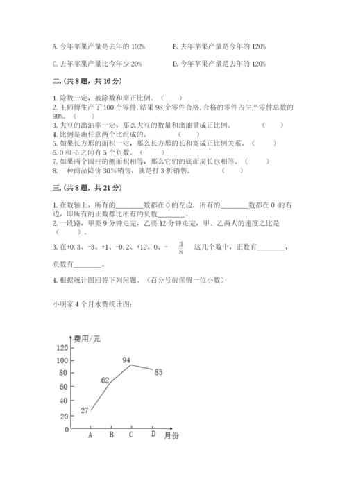 浙江省宁波市小升初数学试卷（综合卷）.docx