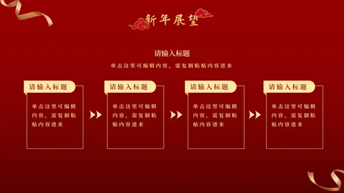 新春虎年公司企业年会PPT模板
