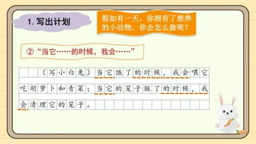 统编版语文二年级下册2024-2025学年度第七单元写话：养小动物的理由（课件）