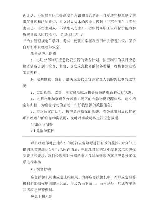 单位公司企业综合治理应急预案.docx