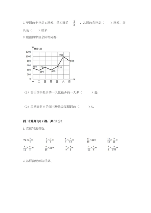 小学数学六年级上册期末卷及完整答案（历年真题）.docx